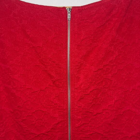 Maggy London short sleeve body-con red dress women’s size 10 - Picture 4 of 6